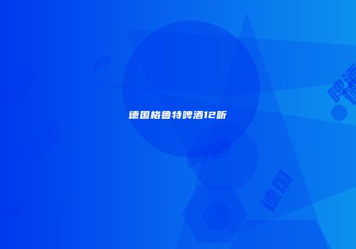德国格鲁特啤酒12听