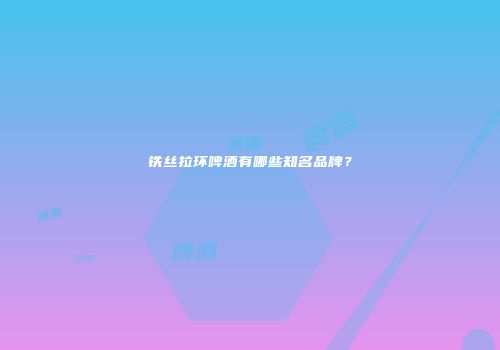 铁丝拉环啤酒有哪些知名品牌？