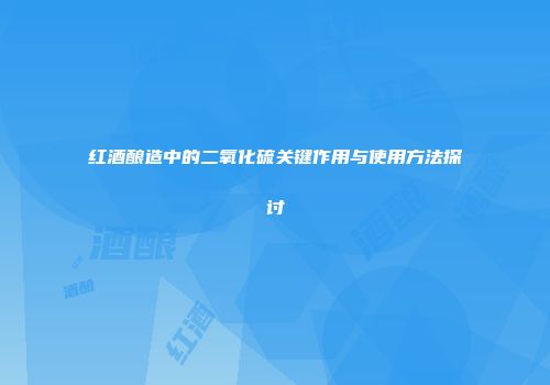 红酒酿造中的二氧化硫关键作用与使用方法探讨