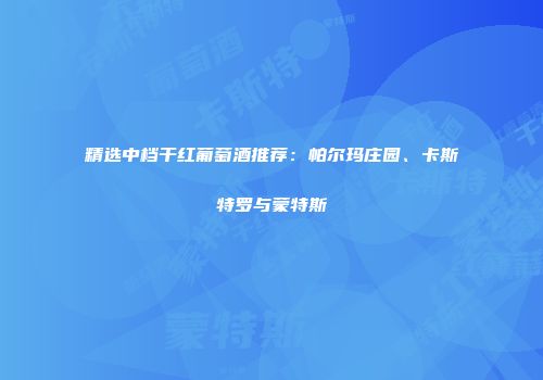 精选中档干红葡萄酒推荐：帕尔玛庄园、卡斯特罗与蒙特斯