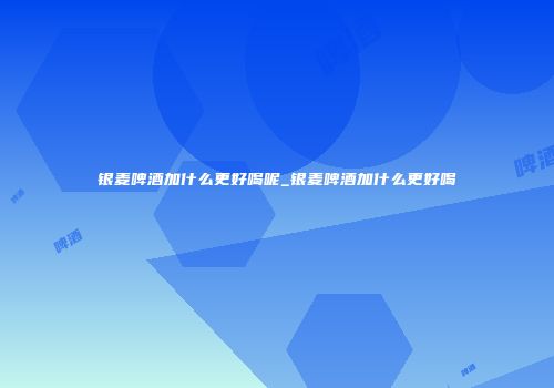 银麦啤酒加什么更好喝呢_银麦啤酒加什么更好喝