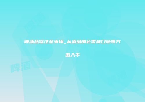 啤酒品鉴注意事项_从酒品的色香味口感等方面入手
