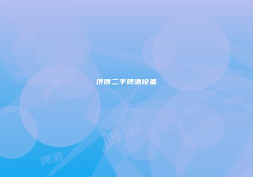 济南二手啤酒设备