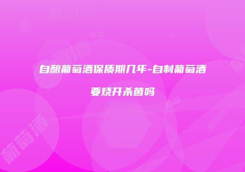 自酿葡萄酒保质期几年-自制葡萄酒要烧开杀菌吗