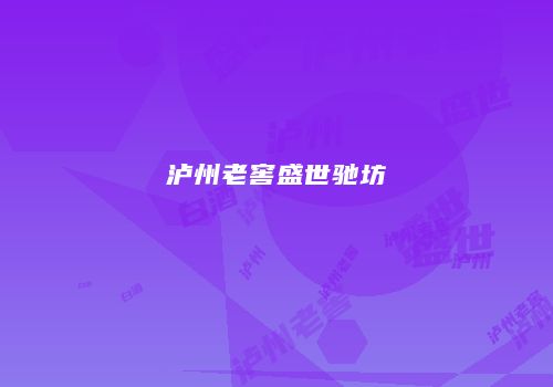 泸州老窖盛世驰坊