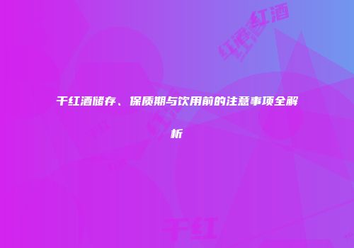 干红酒储存、保质期与饮用前的注意事项全解析