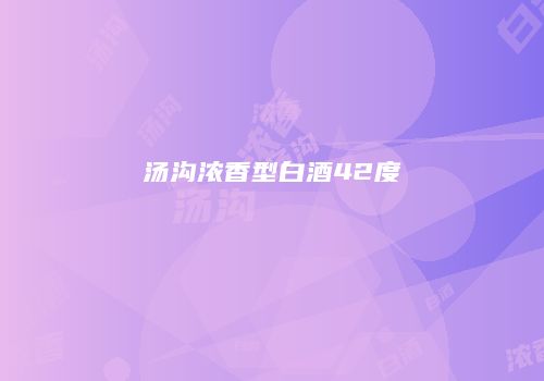 汤沟浓香型白酒42度