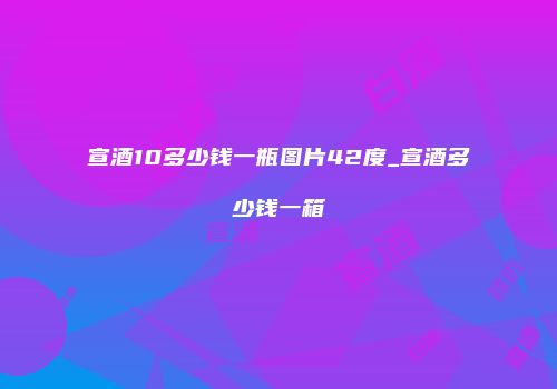 宣酒10多少钱一瓶图片42度_宣酒多少钱一箱