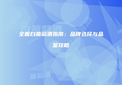 全面白葡萄酒指南：品牌选择与品鉴攻略