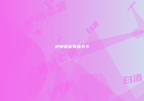 泸州老窖有理天下