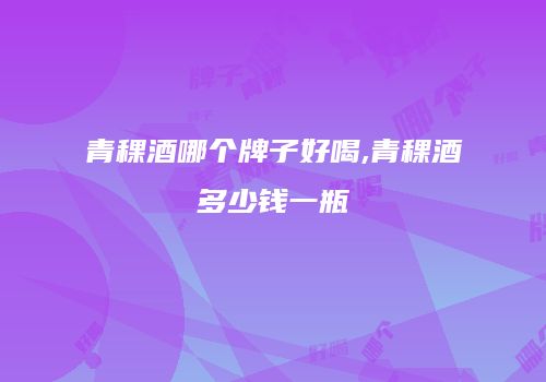 青稞酒哪个牌子好喝,青稞酒多少钱一瓶