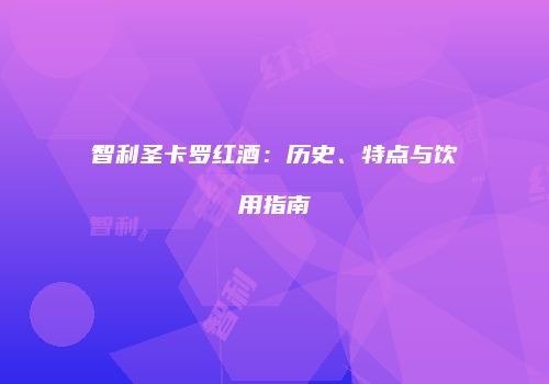 智利圣卡罗红酒：历史、特点与饮用指南