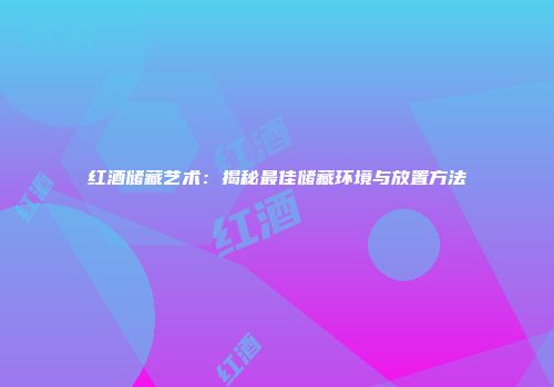 红酒储藏艺术：揭秘最佳储藏环境与放置方法