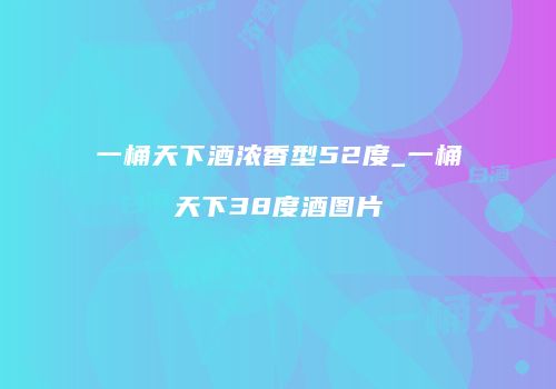 一桶天下酒浓香型52度_一桶天下38度酒图片