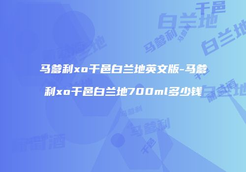 马爹利xo干邑白兰地英文版-马爹利xo干邑白兰地700ml多少钱