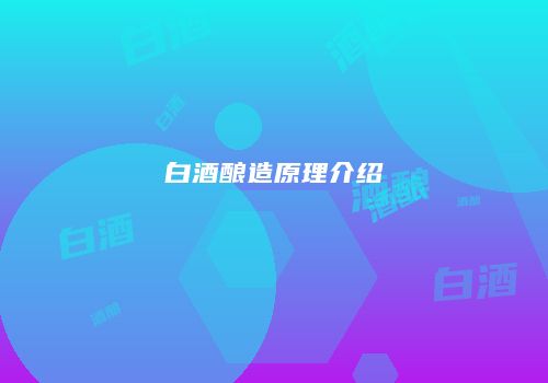 白酒酿造原理介绍