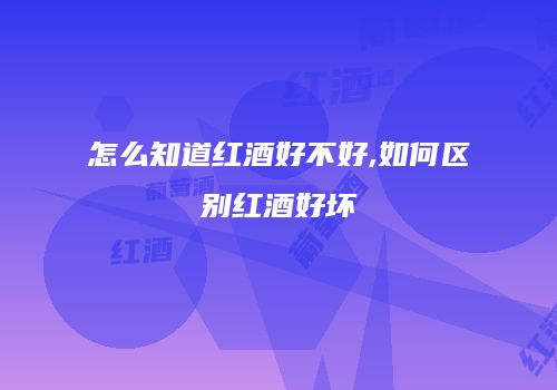 怎么知道红酒好不好,如何区别红酒好坏