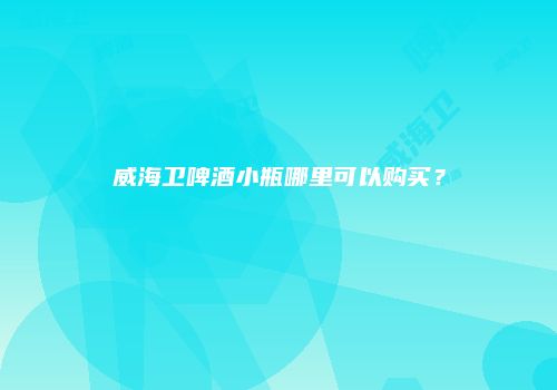 威海卫啤酒小瓶哪里可以购买？