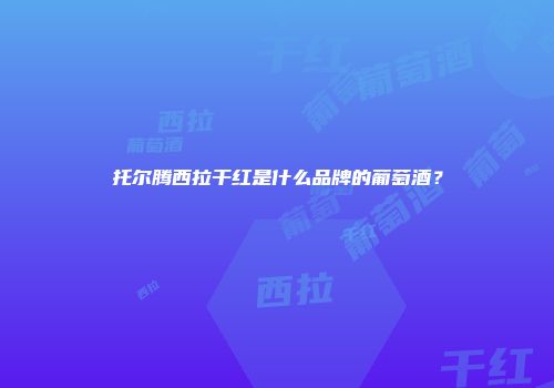 托尔腾西拉干红是什么品牌的葡萄酒？