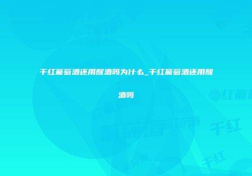 干红葡萄酒还用醒酒吗为什么_干红葡萄酒还用醒酒吗