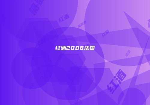 红酒2006法国