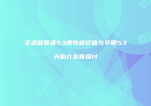 王道酱香酒53度收藏价值与孕期53天胎儿发育探讨