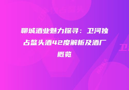 聊城酒业魅力探寻：卫河独占鳌头酒42度解析及酒厂概览