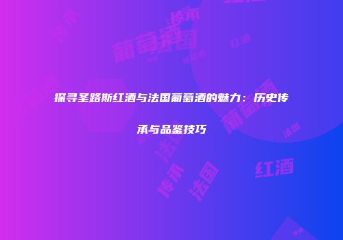 探寻圣路斯红酒与法国葡萄酒的魅力：历史传承与品鉴技巧