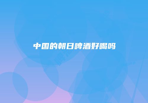 中国的朝日啤酒好喝吗