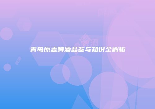 青岛原麦啤酒品鉴与知识全解析