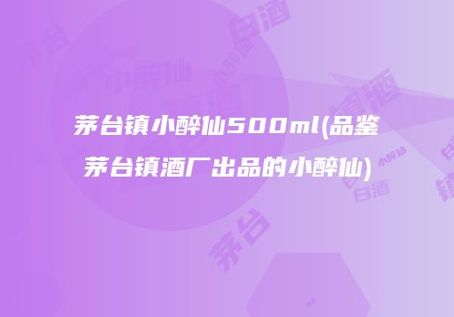 茅台镇小醉仙500ml(品鉴茅台镇酒厂出品的小醉仙)