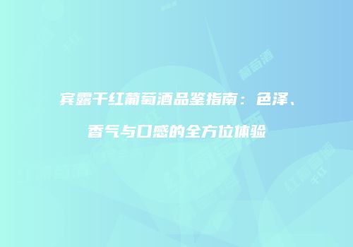 宾露干红葡萄酒品鉴指南：色泽、香气与口感的全方位体验