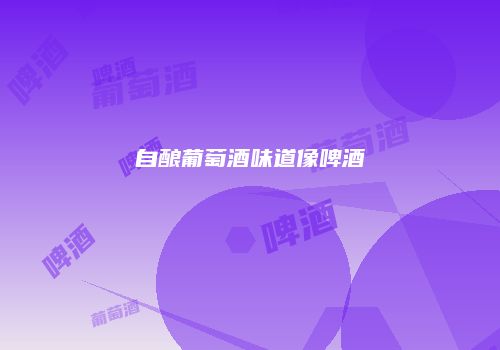 自酿葡萄酒味道像啤酒