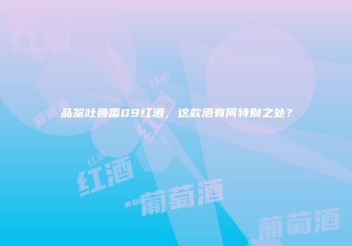 品鉴吐鲁番09红酒，这款酒有何特别之处？