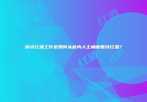 探访红酒工作室如何从业内人士角度看待红酒？