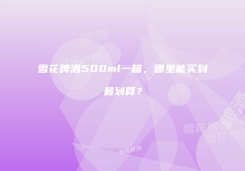 雪花啤酒500ml一箱，哪里能买到最划算？