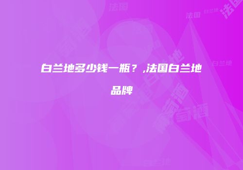 白兰地多少钱一瓶？,法国白兰地品牌