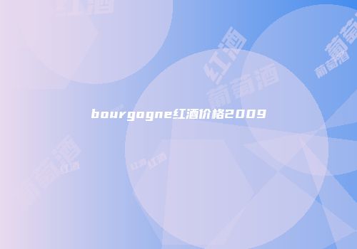 bourgogne红酒价格2009