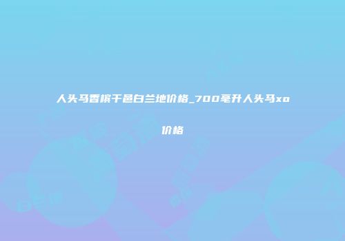 人头马香槟干邑白兰地价格_700毫升人头马xo价格