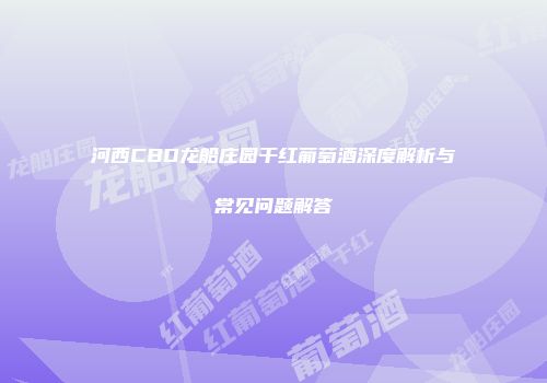 河西CBD龙船庄园干红葡萄酒深度解析与常见问题解答