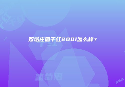 双塔庄园干红2001怎么样？