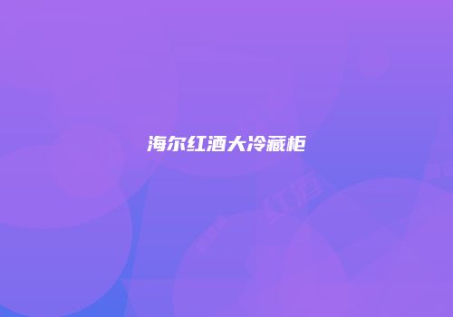 海尔红酒大冷藏柜