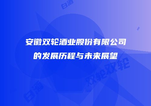 安徽双轮酒业股份有限公司的发展历程与未来展望