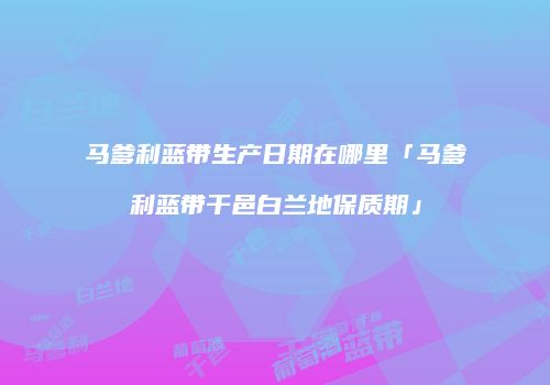 马爹利蓝带生产日期在哪里「马爹利蓝带干邑白兰地保质期」