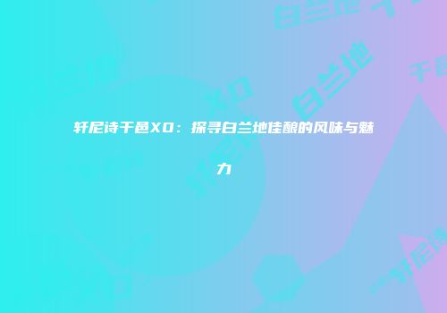 轩尼诗干邑XO：探寻白兰地佳酿的风味与魅力