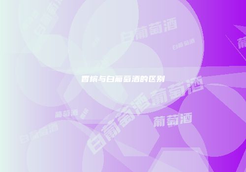 香槟与白葡萄酒的区别