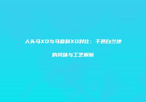 人头马XO与马爹利XO对比：干邑白兰地的风味与工艺解析