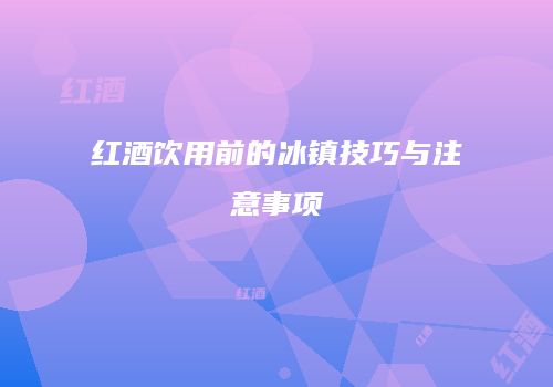红酒饮用前的冰镇技巧与注意事项