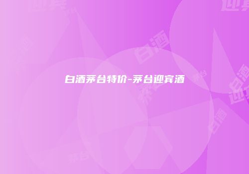 白酒茅台特价-茅台迎宾酒