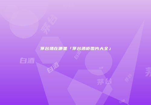茅台墙在哪里「茅台酒柜图片大全」